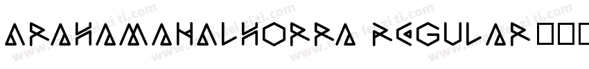 AraHamahAlHorra Regular字体转换